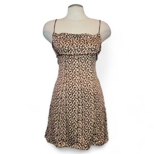 Free People | Kai Printed Mini Dress in colour "Coffee Combo"